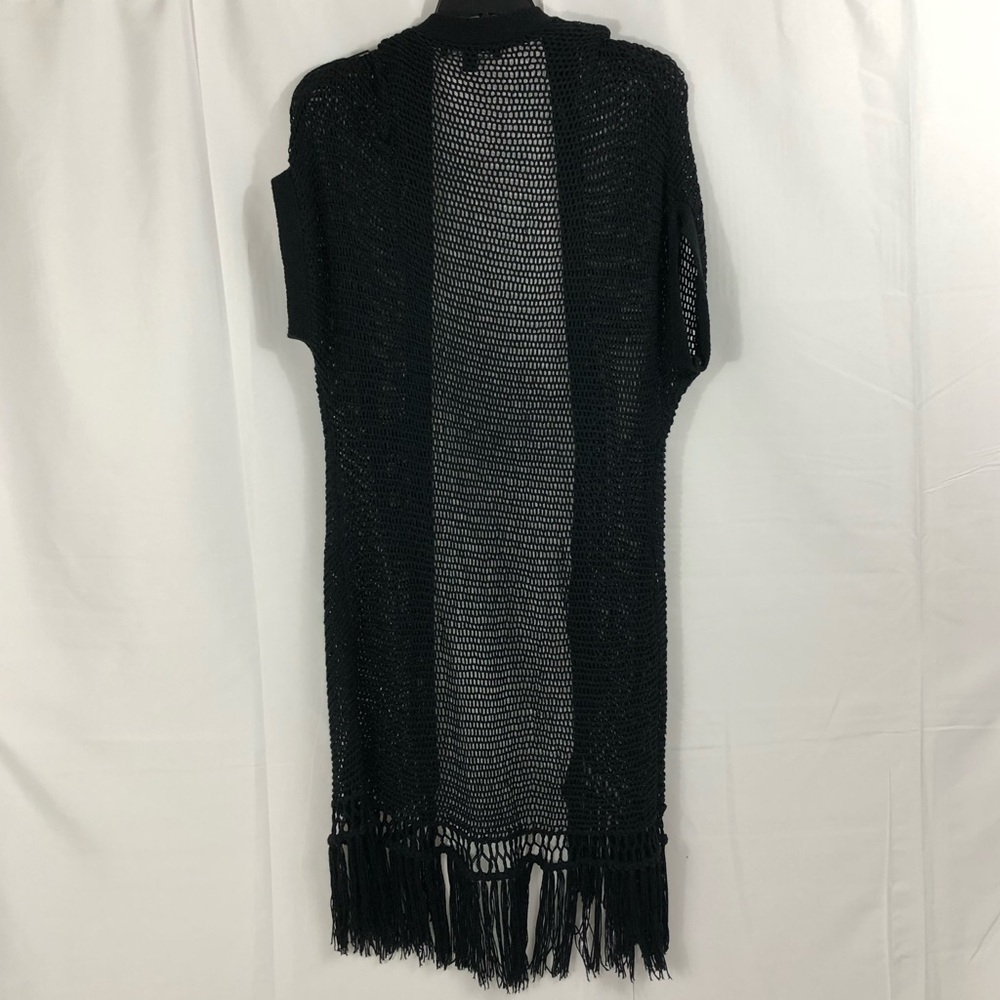 Black Fringe Cardigan - Picture 3 of 7